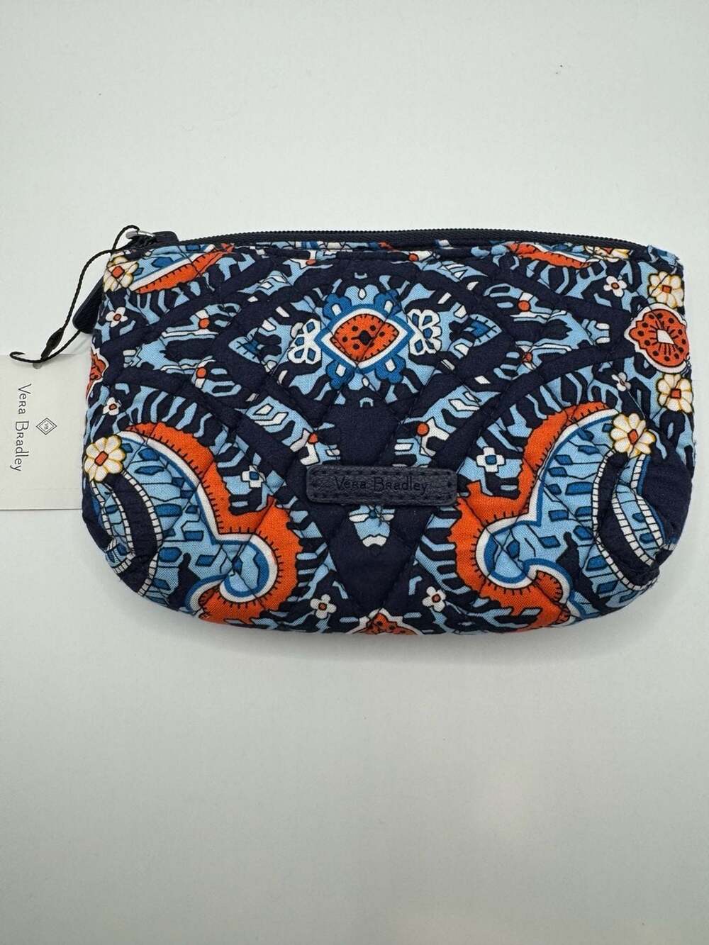 New Vera Bradley Cosmetic Bag Marrakesh Quilted Zip Pouch